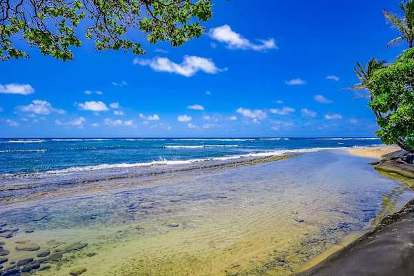 Relax in a peaceful beachfront setting
