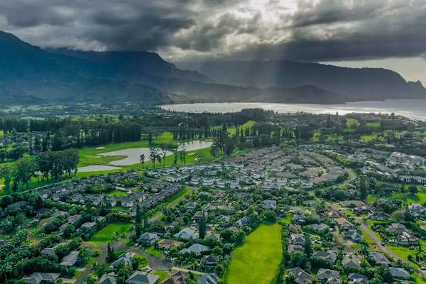 Aerial views of Hawaii
