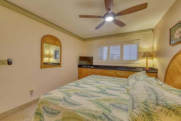Spacious Bedroom With Plantation Shutters
