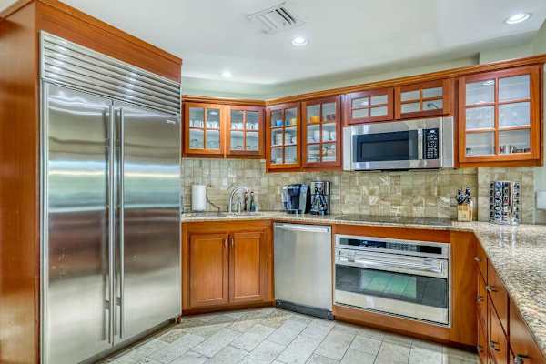 Gourmet Kitchen with High-End Stainless Steel Appliances