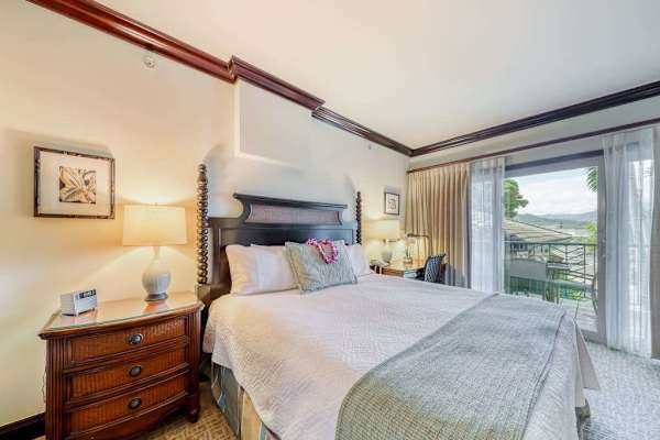 Spacious Primary Bedroom with King Bed & Sliding Door Access