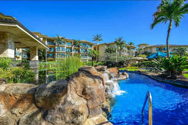 Lagoon-Style Resort Pool with Natural Rock Details