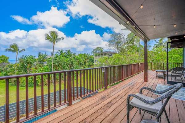 Take in beautiful surroundings from your private balcony
