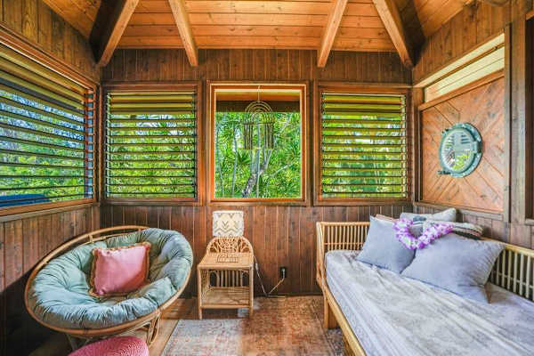 Inviting living room with easy access to outdoor spaces
