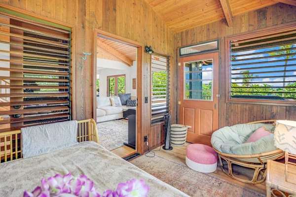 Bright seating area for relaxing between outings 