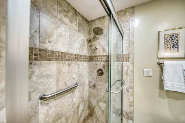 Refresh in the Spacious Walk-In Shower