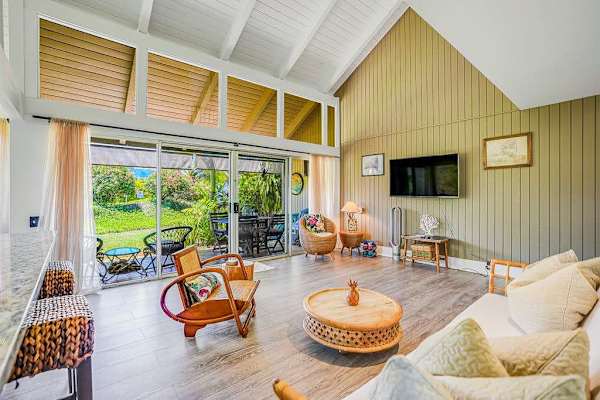 Inviting living room filled with natural light