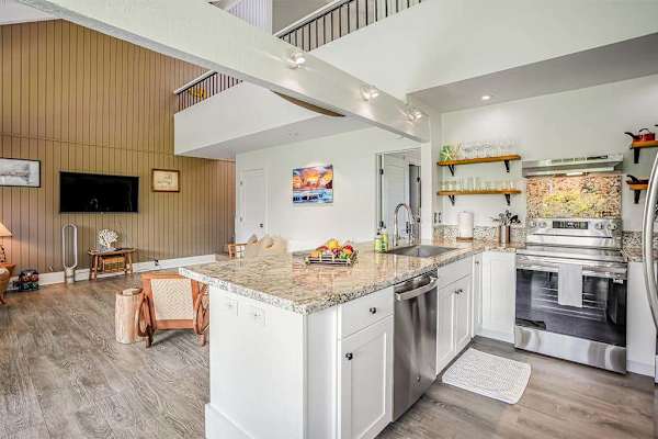 Spacious kitchen ideal for family meals