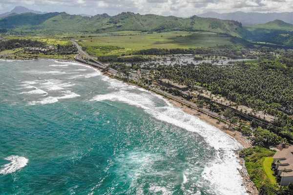 Spectacular coastline with sweeping ocean and mountain views