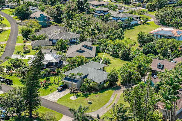 Arial Views showing this Private Villa awaiting your stay.