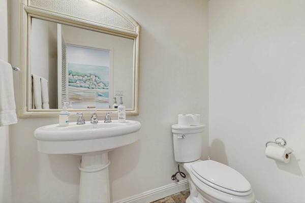 Convenient half bath for added comfort during your stay.