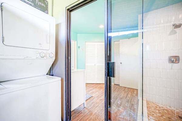 In-unit laundry room with washer and dryer for your convenience