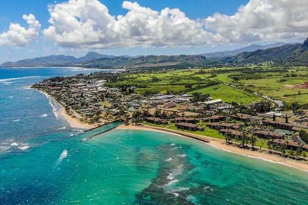 Tropical Coastal Paradise From Above