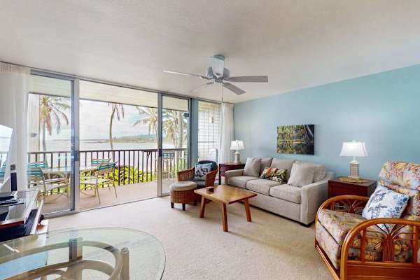 Inviting living room with easy access to outdoor spaces
