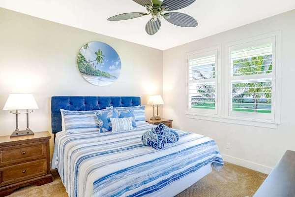 Master bedroom with king bed.