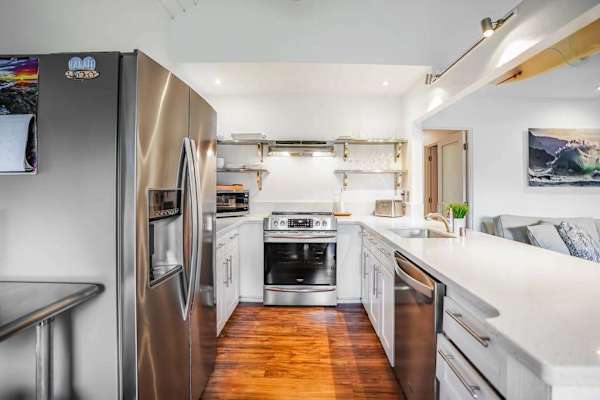 Prepare your favorite meals in the spacious open kitchen.