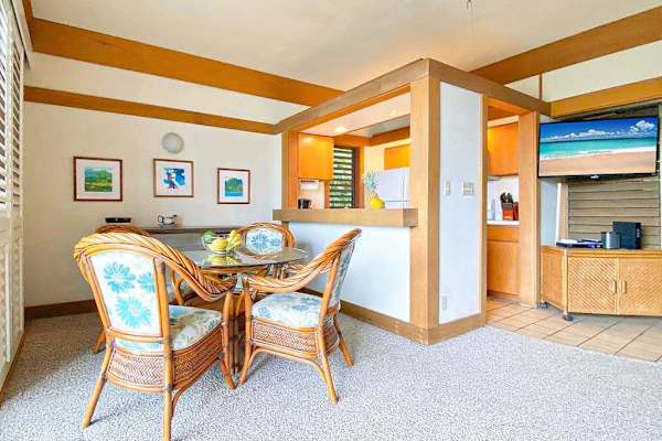 Dining room with seating for four.