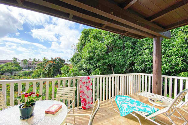 Lush tropical views from your private lanai.