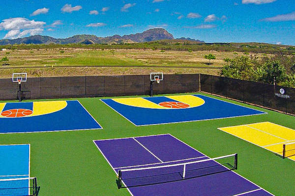 Reservation includes free membership to the exclusive (members only) Poipu Beach Athletic Club. Club membership provides you with tennis, pickleball, and basketball courts; shuffleboard; yoga and water aerobics classes; and more!