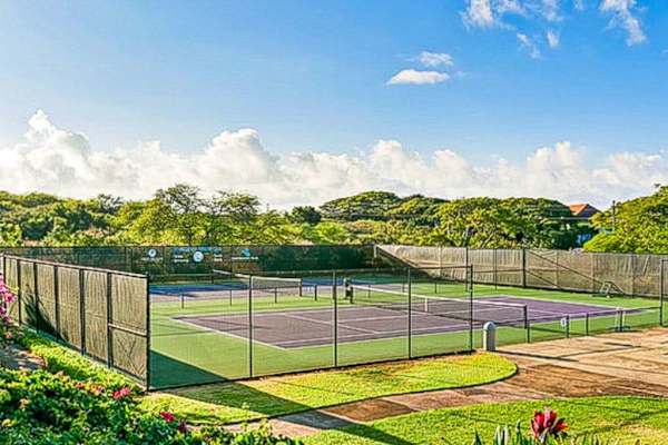Reservation includes free membership to the exclusive (members only) Poipu Beach Athletic Club. Club membership provides you with tennis, pickleball, and basketball courts; shuffleboard; yoga and water aerobics classes; and more!