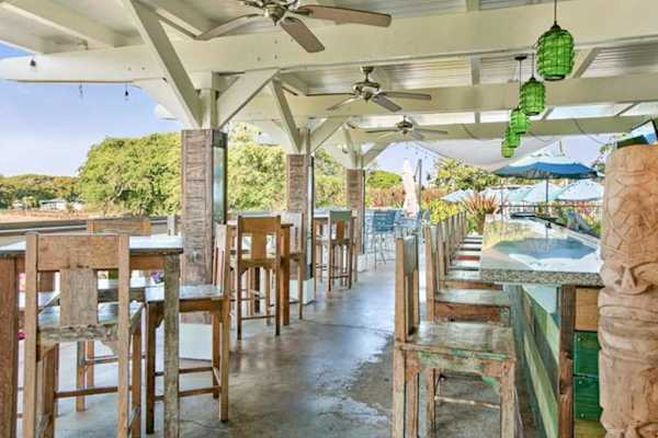 Open Air Tiki Bar Gathering Spot