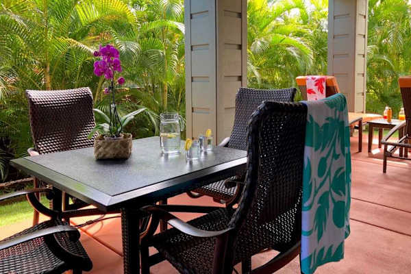 Al Fresco Dining Beneath Tropical Trees