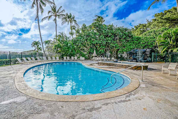 Cool off beneath the warm tropical sunshine