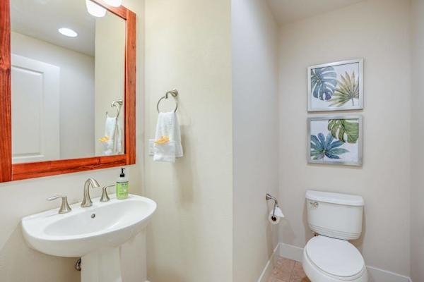 Stylish And Convenient Powder Room