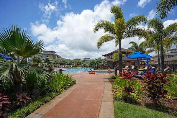 Palm Lined Resort Promenade