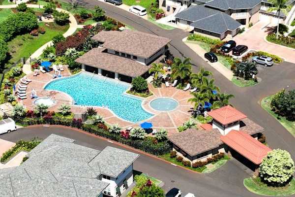 Resort Pool From Above
