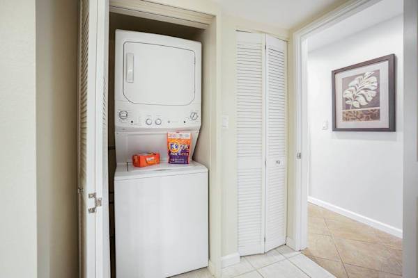 In-unit washer and dryer for added convenience