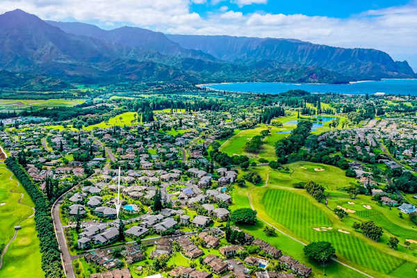 Aerial view of Mauna Kai Resort