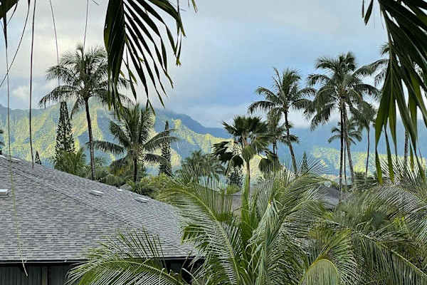 Kauai's famous green mountains - on all four sides, this home is a true showcase of Princeville and the North Shore. 