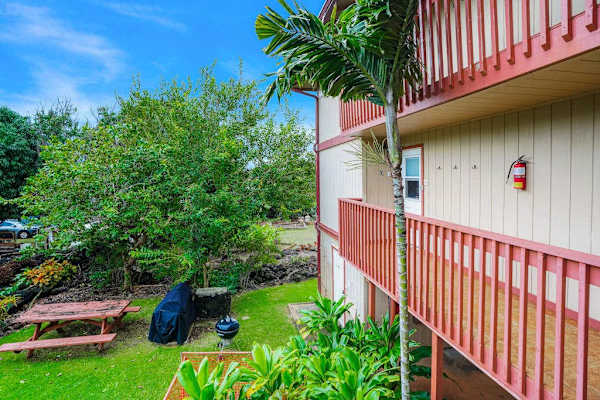 Lush Tropical Resort Entrance
