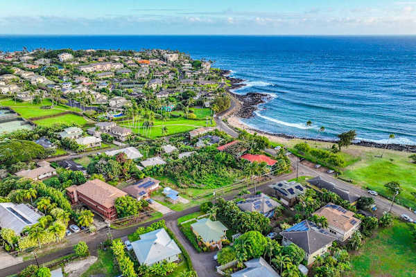 Sweeping Coastal Aerial Panorama
