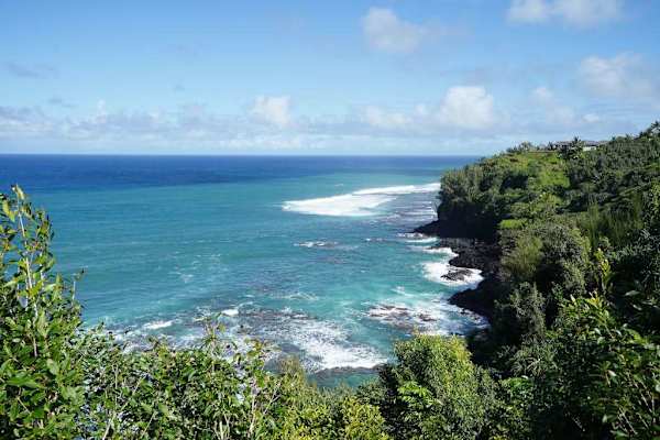 Scenic coastal cliffside view
