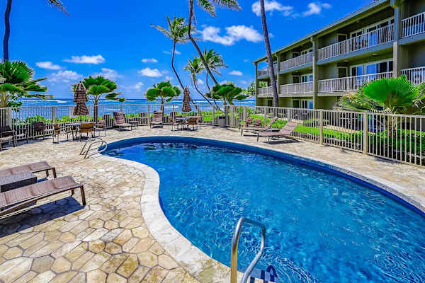 Sparkling Resort Pool Escape