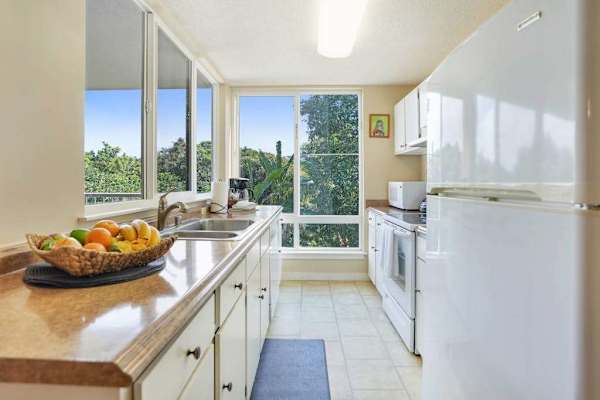 Airy Kitchen With Mountain Views