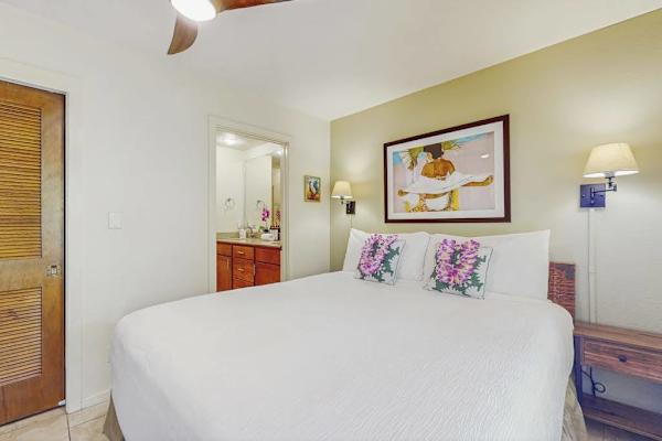 Comfortable Bedroom With Garden Views