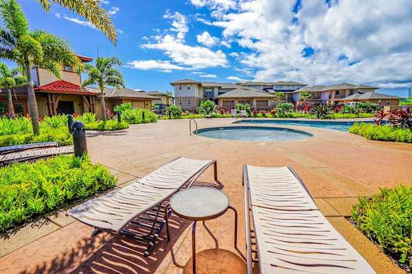 Sunny Pool Deck For Resort Relaxation