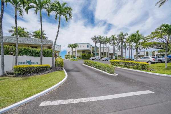 Beautifully landscaped entrance welcomes you to the resort