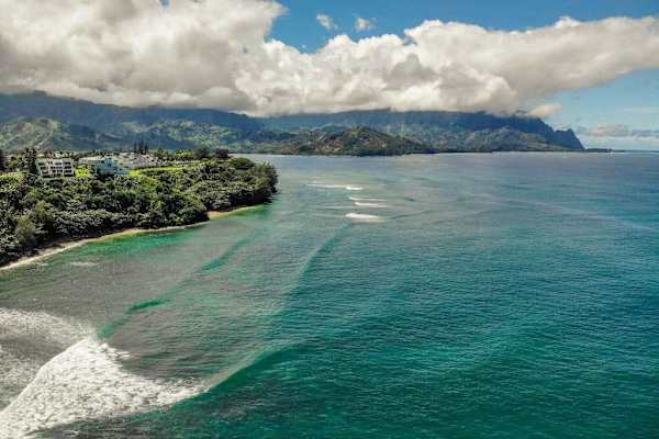 Breathtaking aerial views of Kauai's dramatic coastline