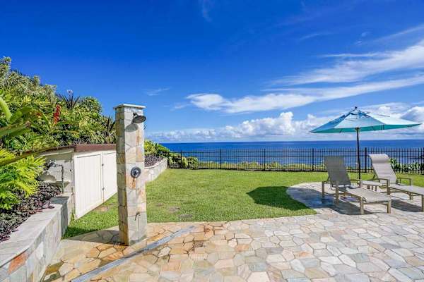 Relax on the oceanfront lawn with sweeping Pacific views