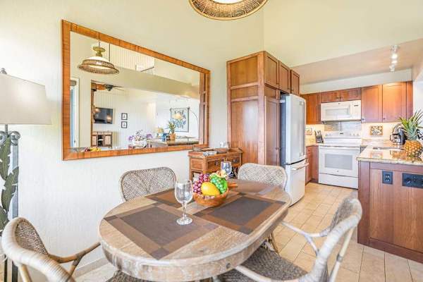Dining area conveniently located beside the kitchen.