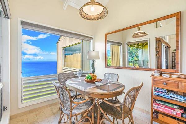 Dining area with direct access to the covered lanai.