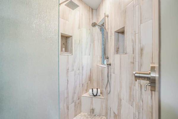 Refresh In A Luxurious Walk-In Rain Shower