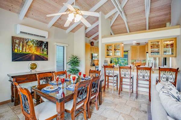 Spacious Dining Area And Breakfast Bar
