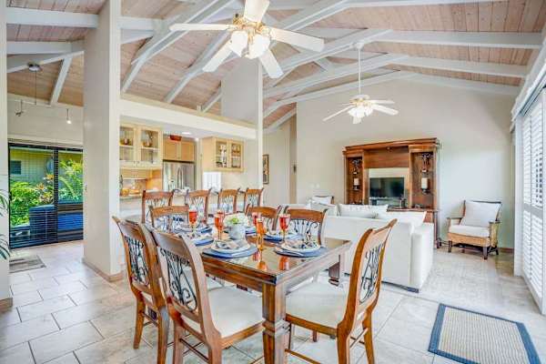 Open Dining Space With Tropical Charm