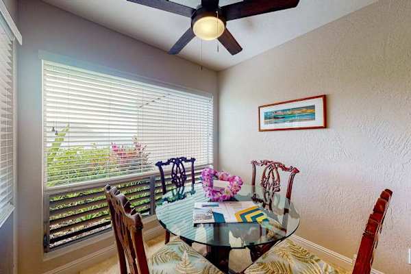 Dining area features a welcoming table arrangement for shared meals
