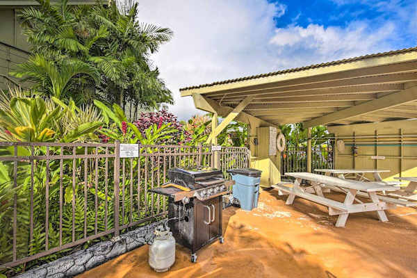Enjoy sweeping shoreline views beneath sunny island skies.